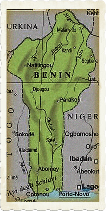 cartina benin