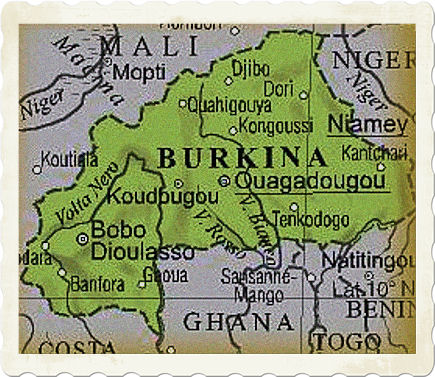 cartina burkina faso