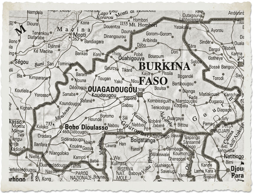 cartina geografica burkina faso 