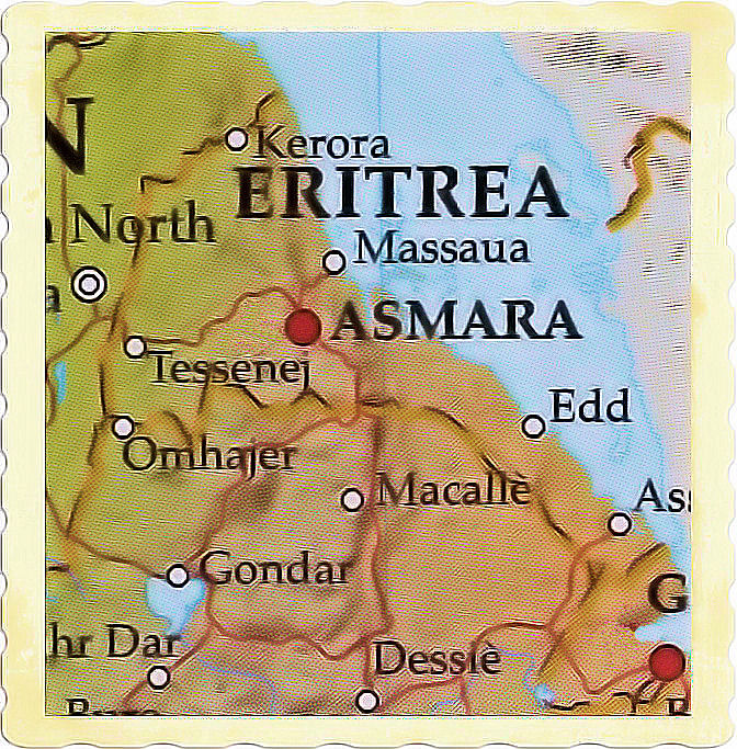 cartina geografica eritrea