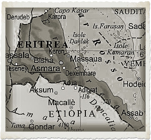 cartina eritrea