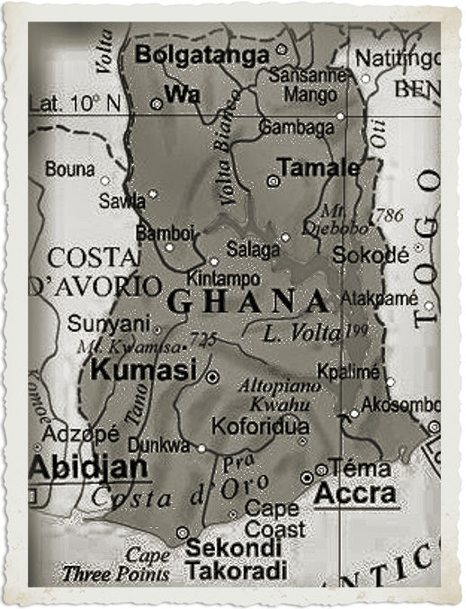 cartina ghana