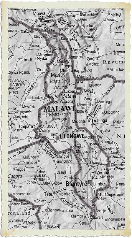 cartina geografica malawi