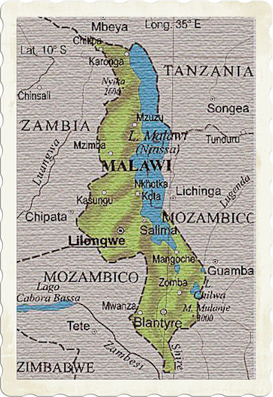 cartina malawi