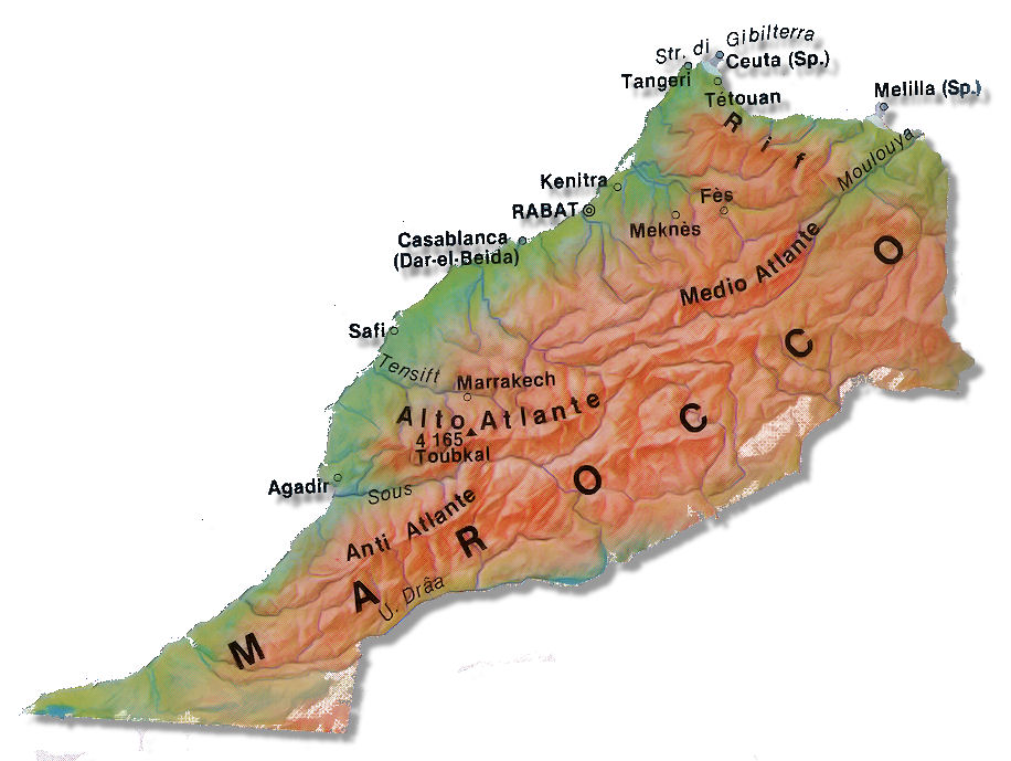 cartina geografica marocco