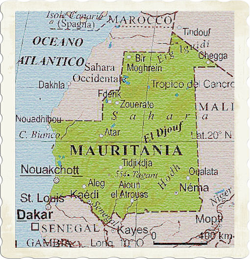 cartina mauritania