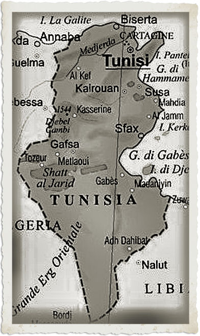 cartina tunisia