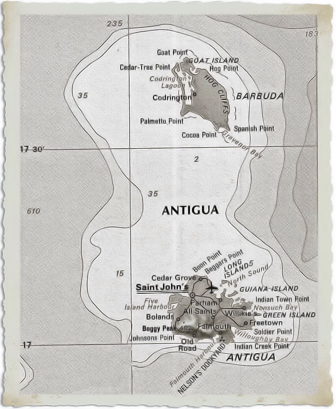 cartina geografica antigua e barbuda