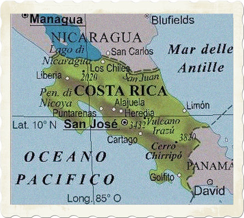 cartina costa rica