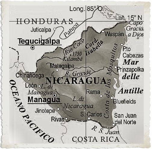 cartina nicaragua