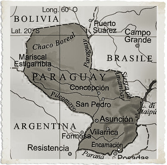 cartina paraguay