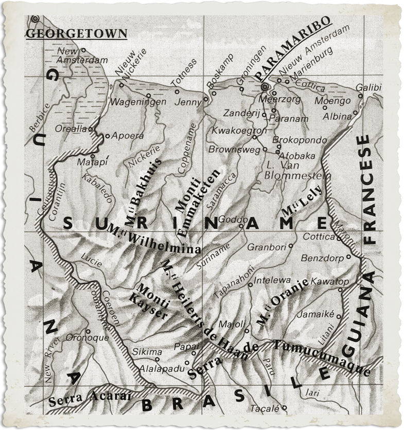 cartina geografica suriname