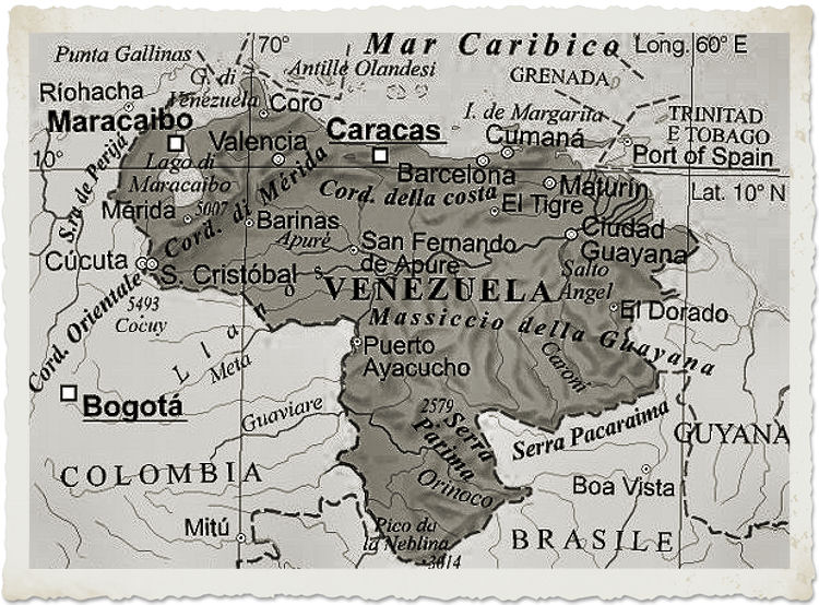 cartina venezuela