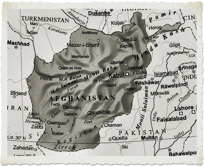 cartina afghanistan