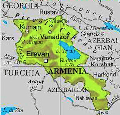 cartina armenia