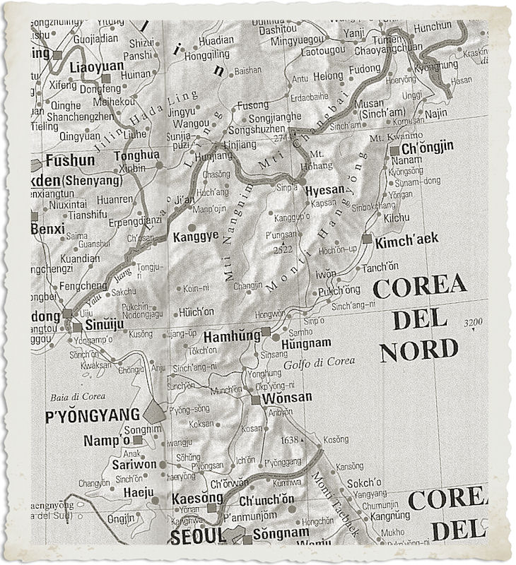 cartina geografica corea del nord