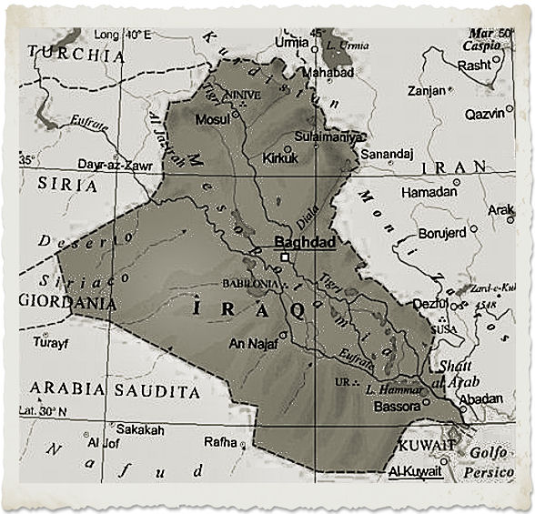 cartina iraq