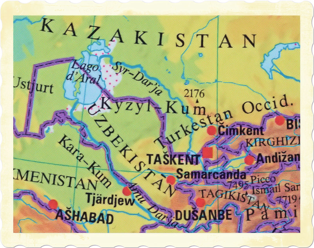 cartina fisica turkmenistan