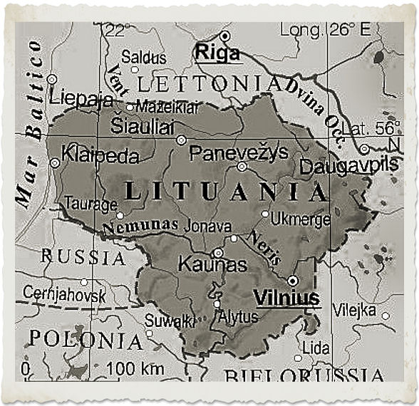 cartina lituania