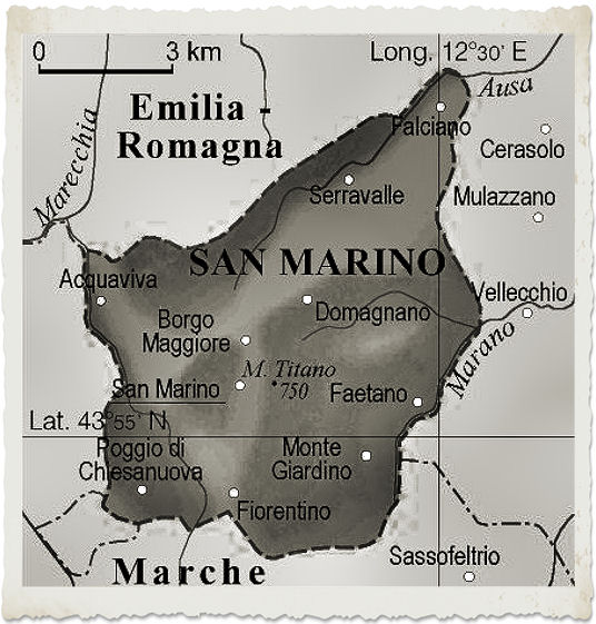 cartina san marino