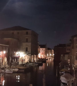 Canale di Chioggia Immagine notturna