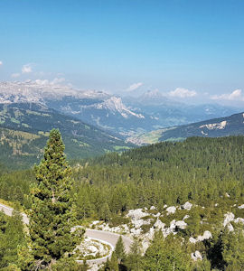 panorama dell'alta val Badia