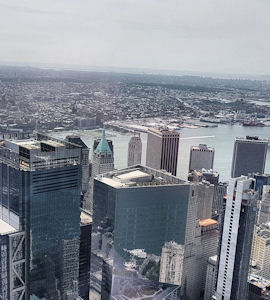 panorama grattaceli di manhattan