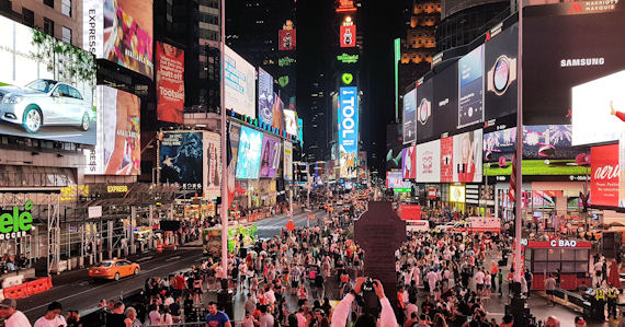 panorama di times square