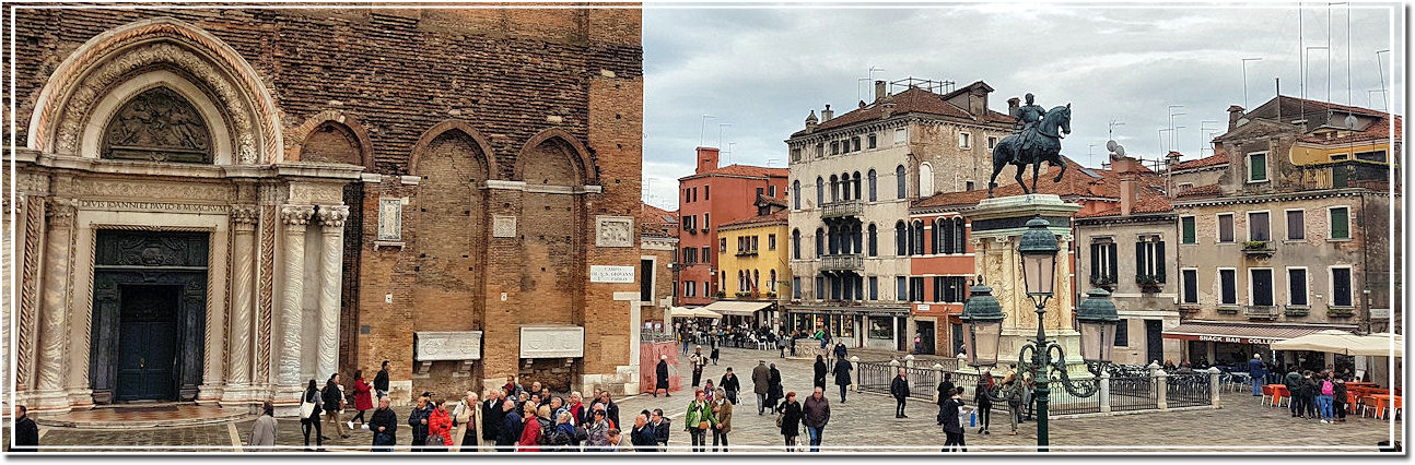 particolare Chiesa dei Santi Giovanni e Paolo Monumento al Colleoni