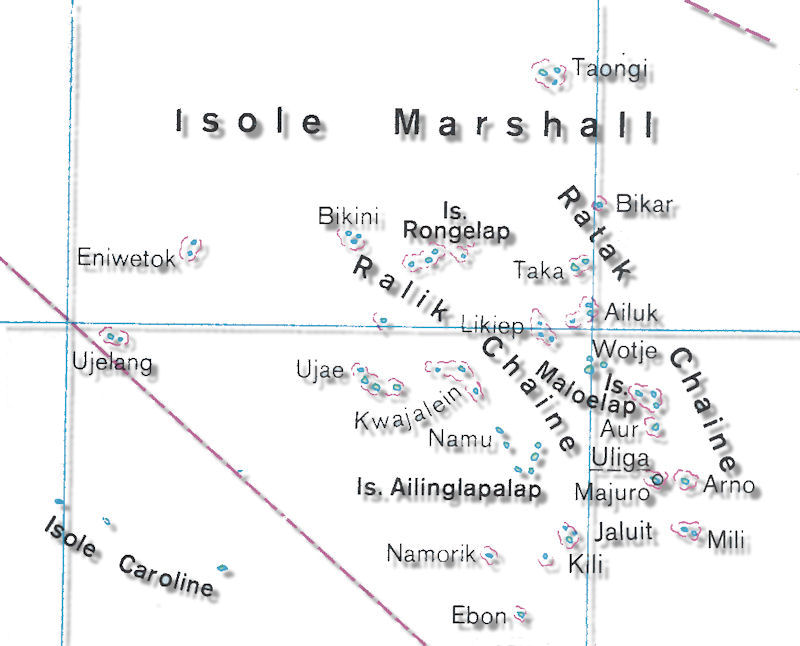 cartina isole marshall