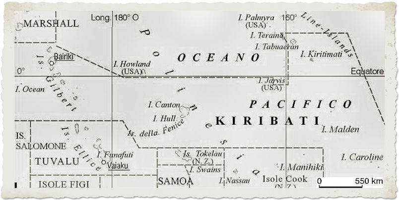 cartina kiribati