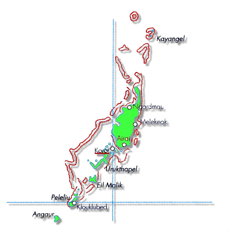 cartina stato di palau